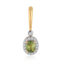 Ciondolo in oro con Zaffiro verde del Queensland (Mark Tremonti)