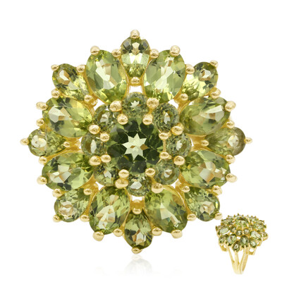 Anello in argento con Peridoto