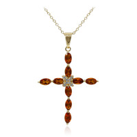 Collana in argento con Citrino Madeira