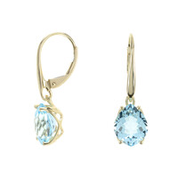 Orecchini in oro con Topazio Blu Cielo