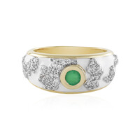 Anello in argento con Smeraldo Brasiliano