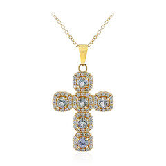 Collana in argento con Topazio Blu Cielo