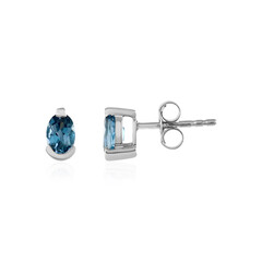Orecchini in argento con Topazio Blu Londra