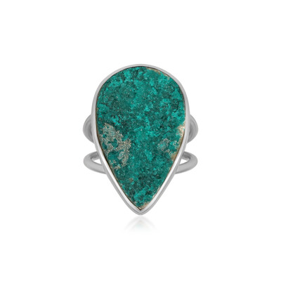 Anello in argento con Dioptasio