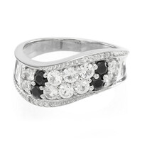 Anello in argento con Zaffiro Bianco