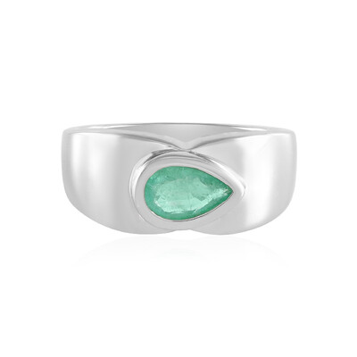 Anello in argento con Smeraldo Russo