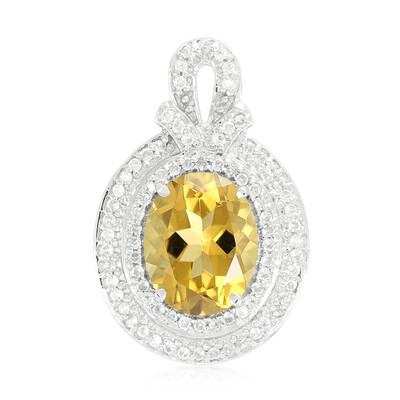 Ciondolo in argento con Quarzo Champagne
