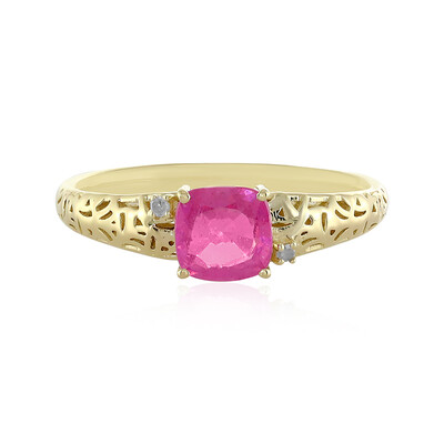 Anello in oro con Zaffiro Rosa del Madagascar (Ornaments by de Melo)