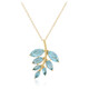 Collana in argento con Quarzo blu pastello