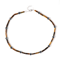 Collana in argento con Occhio di Tigre