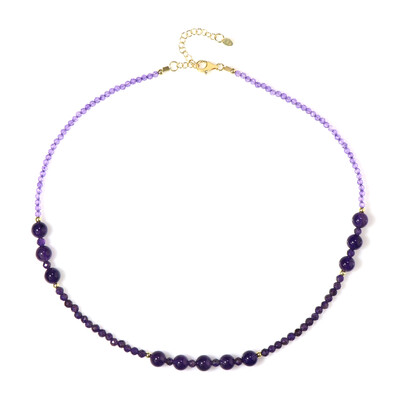 Collana in argento con Ametista Zambiana