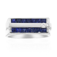 Anello in oro con Zaffiro Ceylon Blu (CIRARI)