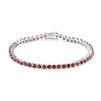 Bracciale in argento con Granato Mozambico