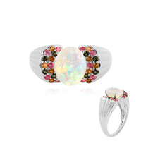 Anello in argento con Opale di Welo AAA (de Melo)
