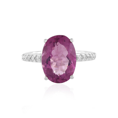 Anello in argento con Fluorite Rosa