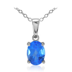 Collana in argento con Topazio Blu Indaco