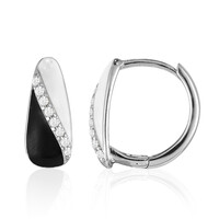 Orecchini in argento con Topazio Bianco