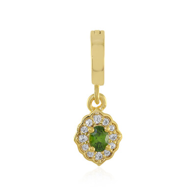 Ciondolo in argento con Zircone Ceylon Verde