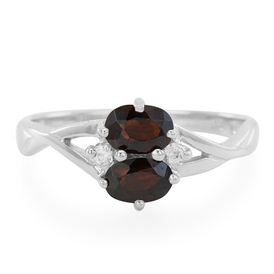 Anello in argento con Zircone Cannella