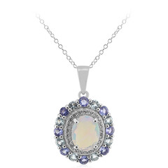 Collana in argento con Opale di Welo