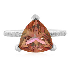 Anello in argento con Topazio Mistico Pesca