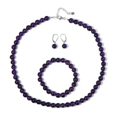 Parure in argento con Ametista Zambiana