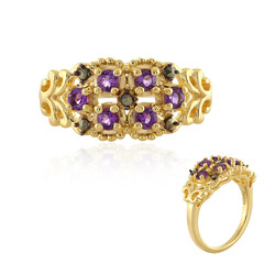 Anello in argento con Ametista Zambiana