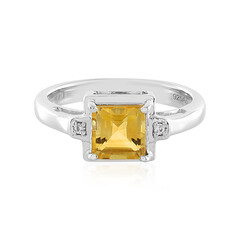 Anello in argento con Citrino