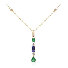 Collana in oro con Smeraldo Zambia AAA (CIRARI)