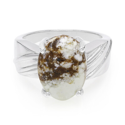 Anello in argento con Magnesite
