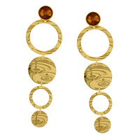 Orecchini in argento con Ambra Baltica