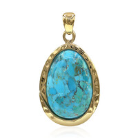 Ciondolo in argento con Turchese Kingman Mohave Blu (Art of Nature)