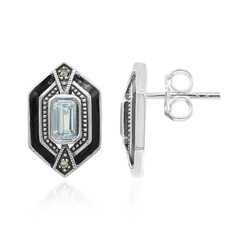 Orecchini in argento con Topazio Blu Cielo