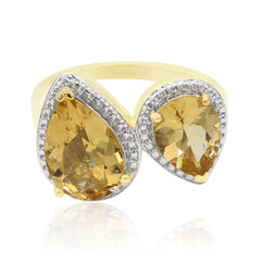 Anello in oro con Berillo Xia Dorato