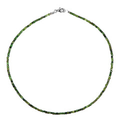 Collana in argento con Tormalina Verde