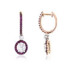 Orecchini in oro con Diamante SI (de Melo)