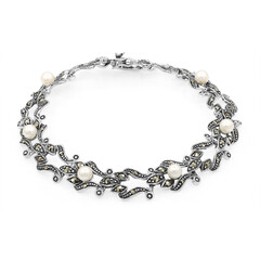 Bracciale in argento con Perla di Acqua Dolce