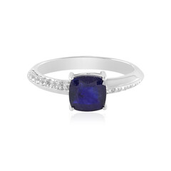 Anello in argento con Zaffiro Blu del Madagascar
