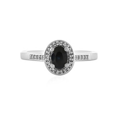 Anello in argento con Zaffiro Nero