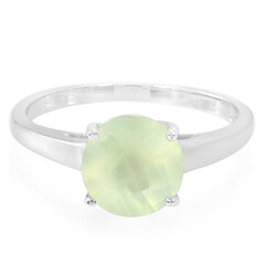 Anello in argento con Prehnite