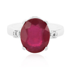 Anello in argento con Rubino del Madagascar