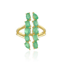 Anello in argento con Smeraldo Russo