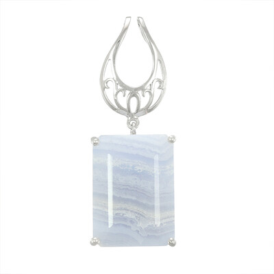 Ciondolo in argento con Agata Blue Lace