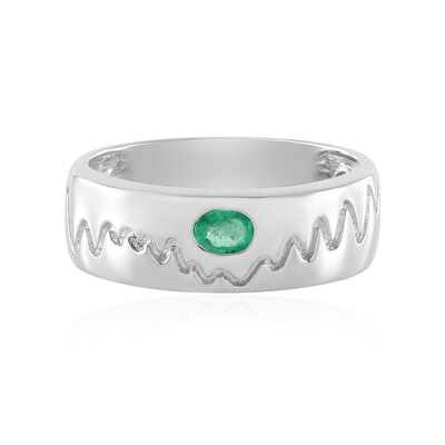 Anello in argento con Smeraldo Russo (de Melo)