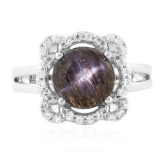 Anello in argento con Pietra del Sole Occhio di Gatto