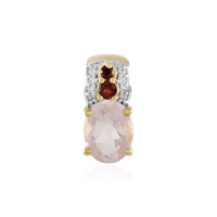 Ciondolo in argento con Quarzo Rosa