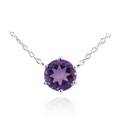Collana in argento con Ametista Zambiana