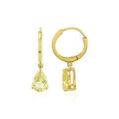 Orecchini in argento con Quarzo Limone