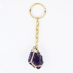 Accessorio in acciaio inossidabile con Ametista