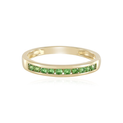 Anello in oro con Tsavorite